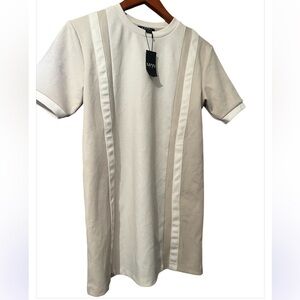 Boohoo Man Mens Beige Brown Short Sleeve Shirt Sz XS Men 34 chest